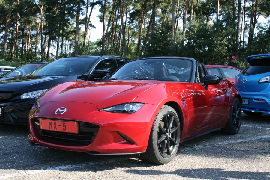 Red MX-5 op Japfest Zolder 2025