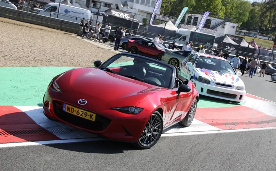 Red MX-5 op Japfest Zolder 2026